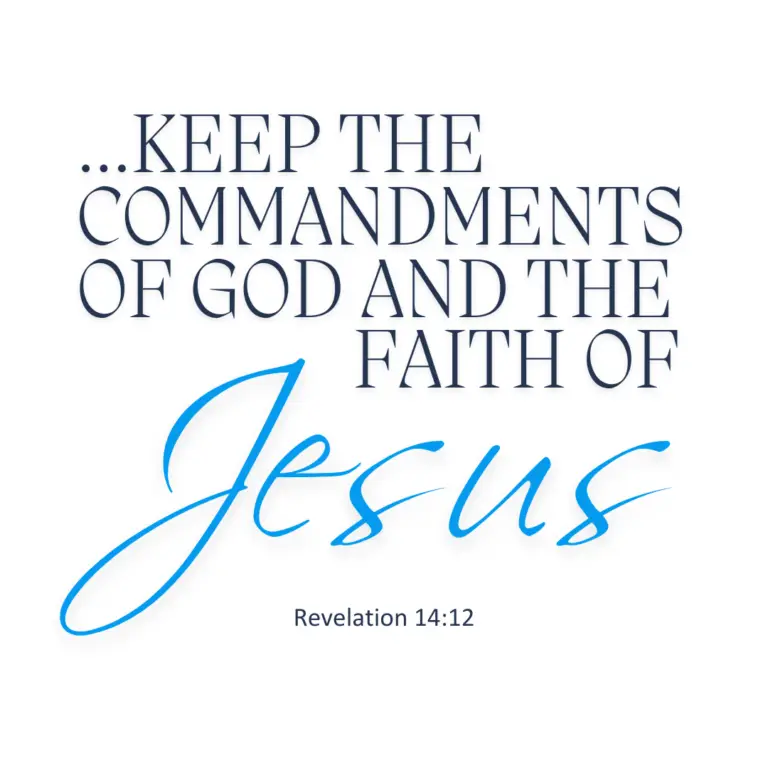 Combining the old and new testaments. 'Keep the commandments of God and the faith of Jesus' (Revelation 14:12)