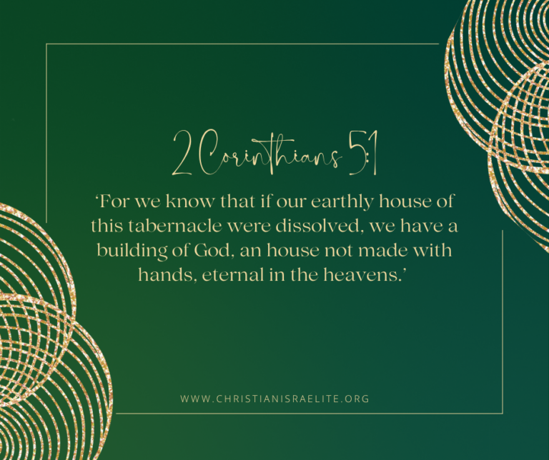 God's Comfort in Grief. 2 Corinthians 5:1.