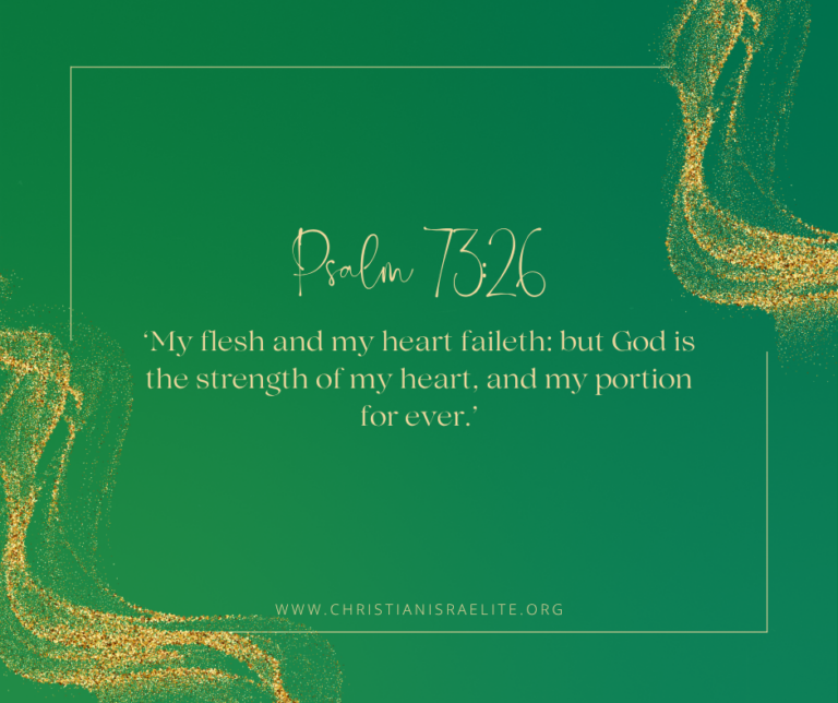 God's Comfort in Grief. Psalm 73:26.