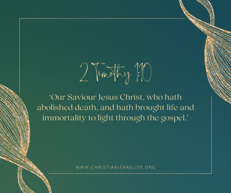 God's Comfort in Grief. 2 Timothy 1:10