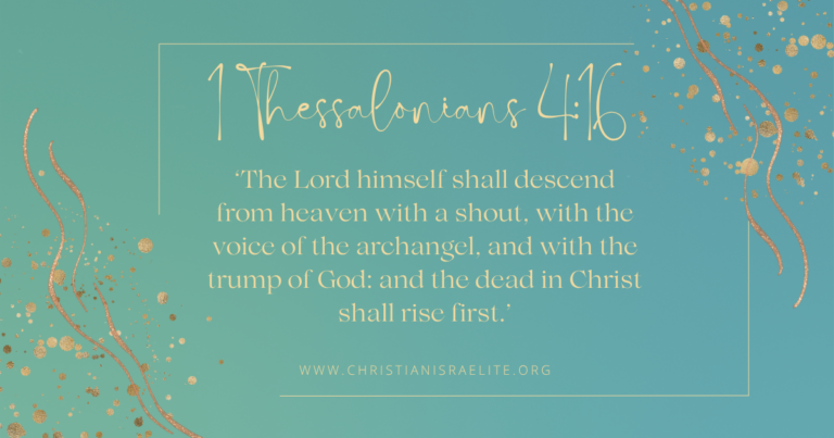 God's Comfort in Grief. 1 Thessalonians 4:16.