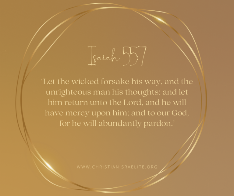 Overcoming Sin. Isaiah 55:7.