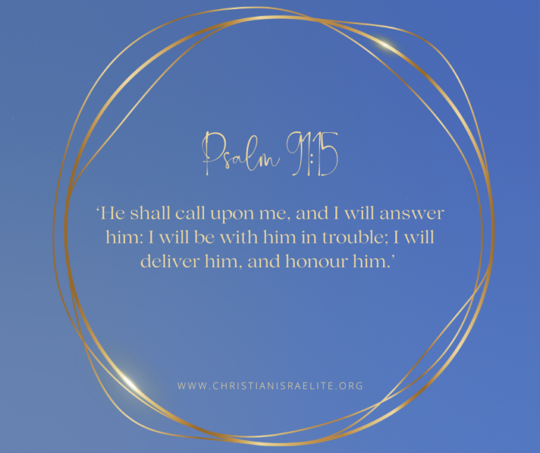 Trusting in God. Psalm 91:15.