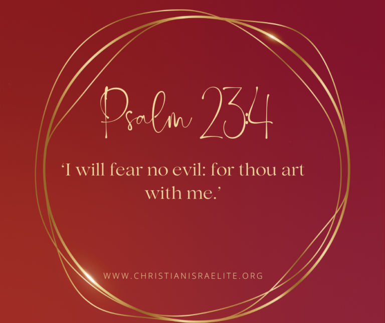 Victory Over Fear. Psalm 23:4.