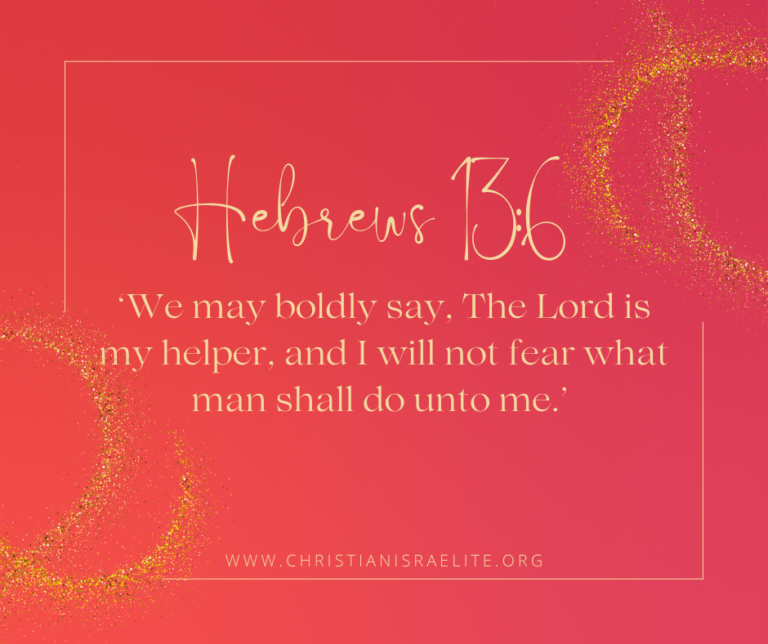 Victory Over Fear, Hebrews 13:6