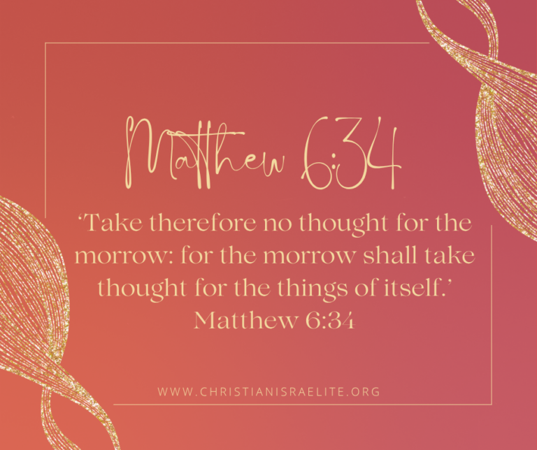 Victory Over Fear, Matthew 6:34