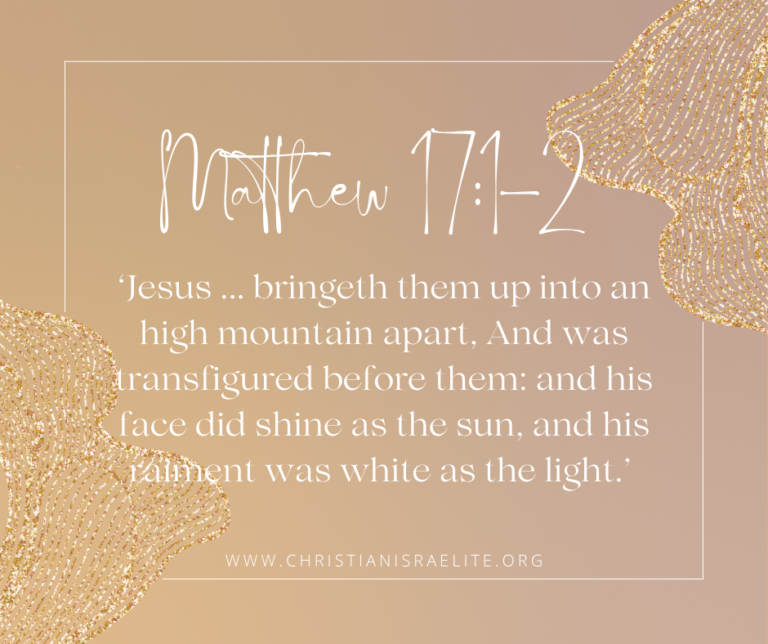 Mountain Moments with God, Matthew 17:1-2