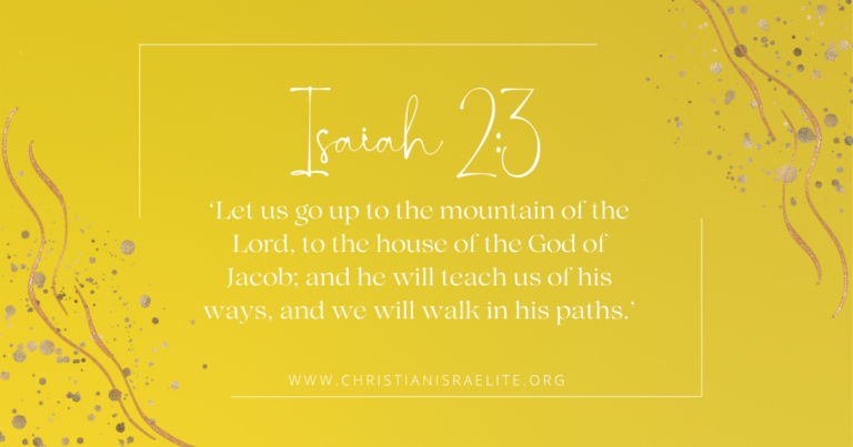 Mountain Moments with God, Isaiah 2:3