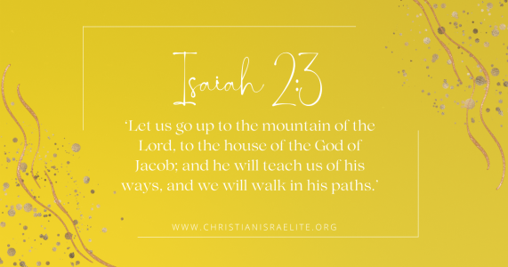 Mountain Moments with God, Isaiah 2:3